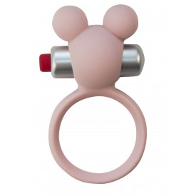 Розовое эрекционное виброколечко Emotions Minnie Light pink