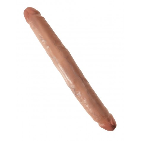 Двусторонний фаллоимитатор-мулат 12" Slim Double Dildo - 30 см.