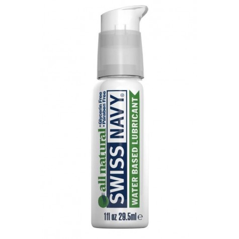 Гипоаллергенный лубрикант Swiss Navy All Natural Water Base Lubricant - 29,5 мл.