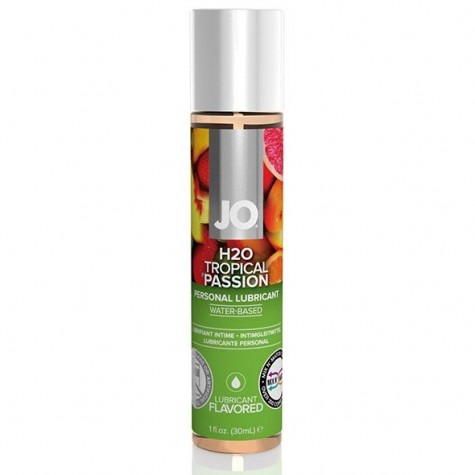 Смазка с ароматом тропических фруктов JO Flavored Tropical Passion - 30 мл.