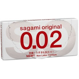 Ультратонкие презервативы Sagami Original 0.02 - 2 шт.